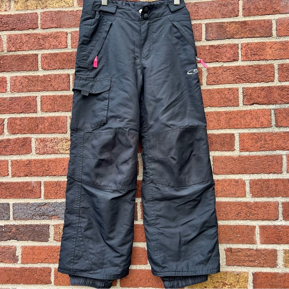 C9 By Champion Snow Pants Boys Size Medium 7-8 Black Skiing Winter Sports - Picture 1 of 7